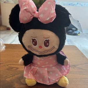 Pink Polka Dot Bow Plush Doll - Kids Toys